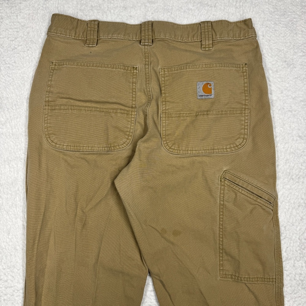 Carhartt Work Pants 5-Pocket Relaxed‎ Fit Beige Carpenter Men's Size 32x32 - Picture 13 of 15